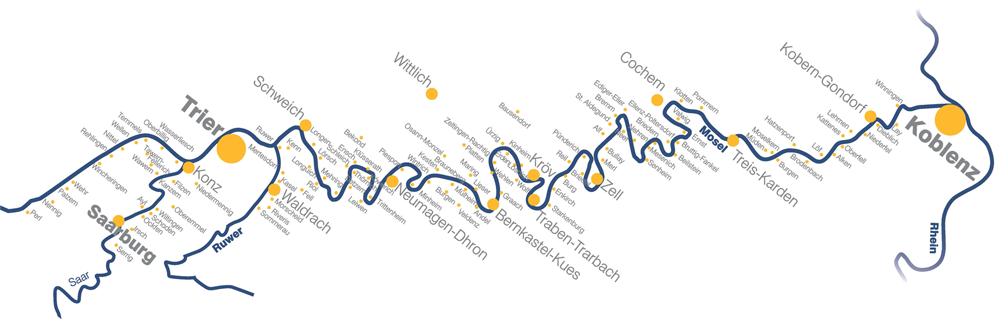 mapa mosel