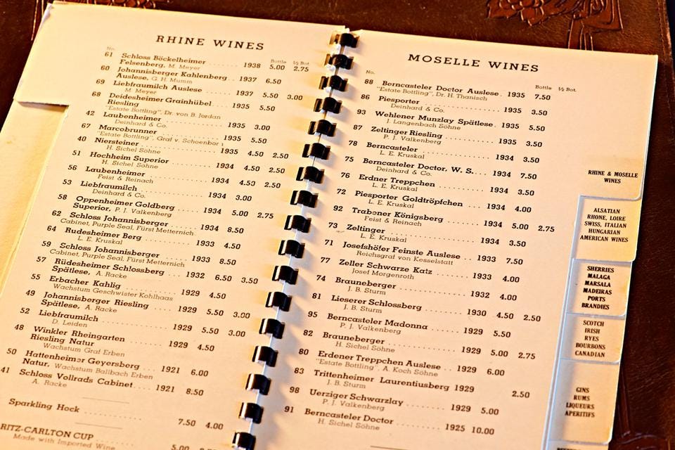 cennik vina riesling