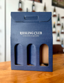 Kartónová kazeta / Riesling Club - in vino veritas, in aqua sanitas, 3 fľaše, zelená/modrá