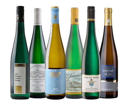 Výber vín "Präsident" / Top vína, rieslingy, suché, 6 fliaš 