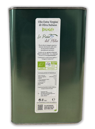 Azienda Agricola Le Piane Del Milia /  ORGANIC Olivový extra panenský olej 3,0l.