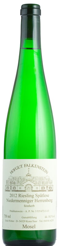 Hofgut Falkenstein / Riesling Niedermennig Herrenberg Spätlese, polosuché Hofgut Falkenstein / Riesling Niedermennig Herrenberg Spätlese, polosuché